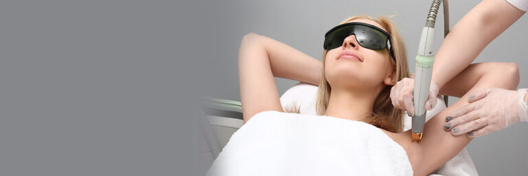 Woman Receiving Laser Treatments