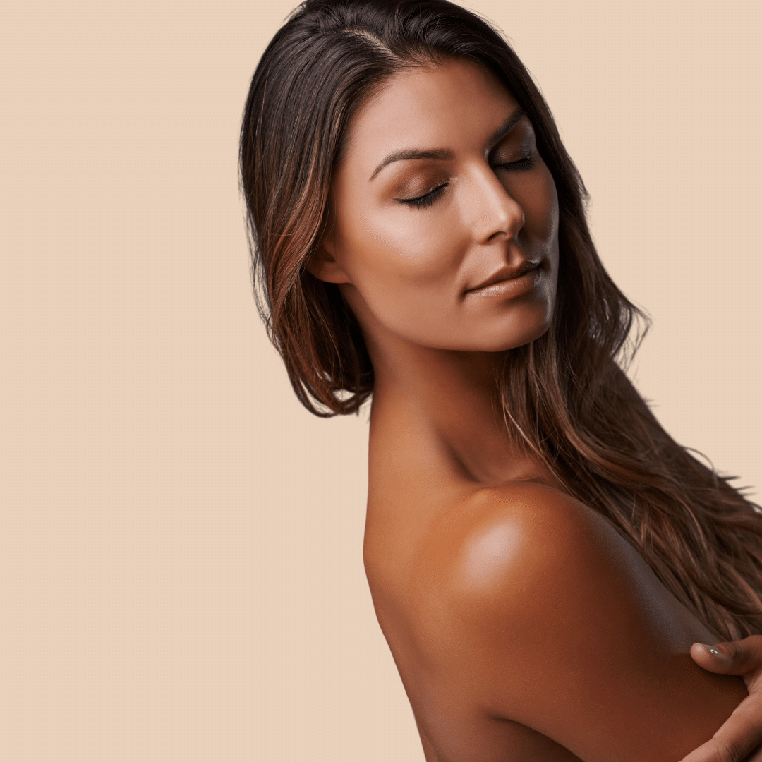 Woman With Smooth, Glowing Skin Showcasing Results From Moxi Laser Treatment For Gentle Skin Rejuvenation
